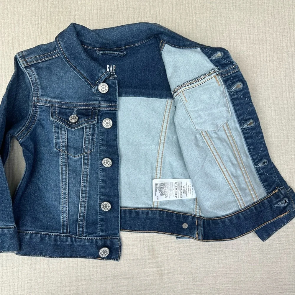 NWT Gap Dark Denim Jacket Toddler 18-24 months